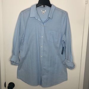 Old navy long sleeve blue button up top
